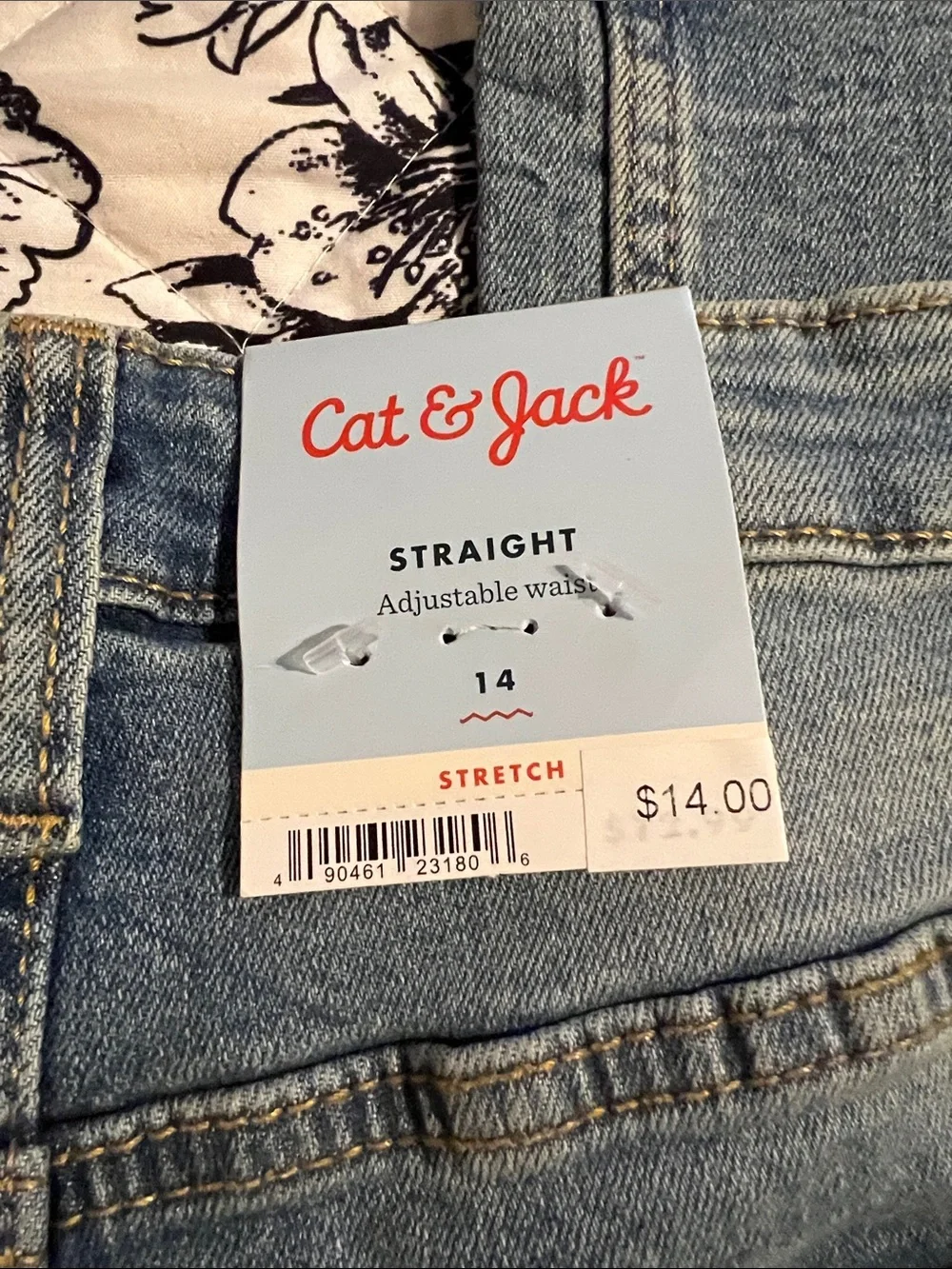 Cat & Jack Light Blue Slim Straight Boys Jeans
